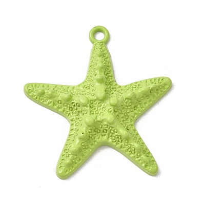 Spray Paint Alloy Big Pendants X-FIND-H055-14-1