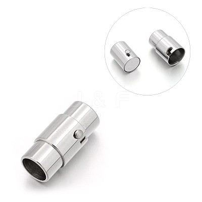 Tarnish Resistant Smooth 304 Stainless Steel Column Locking Tube Magnetic Clasps STAS-E089-05E-1