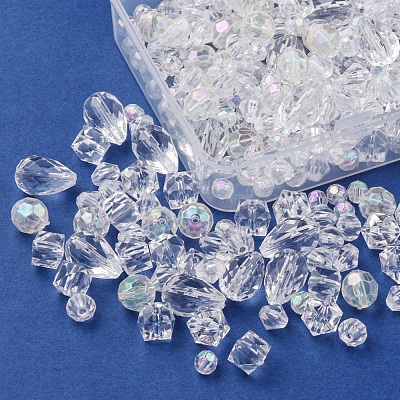 Transparent Acrylic Beads TACR-FS0001-42-1