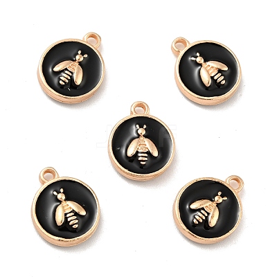 Alloy Enamel Charms ENAM-G205-01KCG-03-1