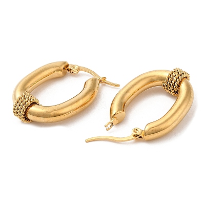 304 Stainless Steel Hoop Earrings X-EJEW-M221-04G-1