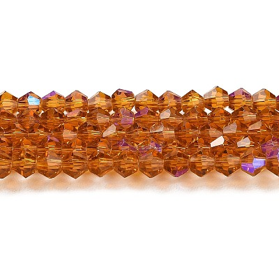 Transparent Electroplate Glass Beads Strands EGLA-A039-T3mm-L28-1