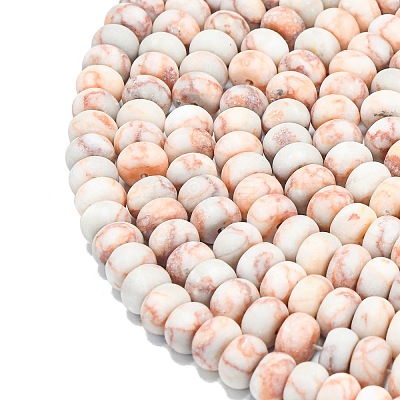 Natural Red Netstone Beads Strands G-P575-A15-8x5mm-1