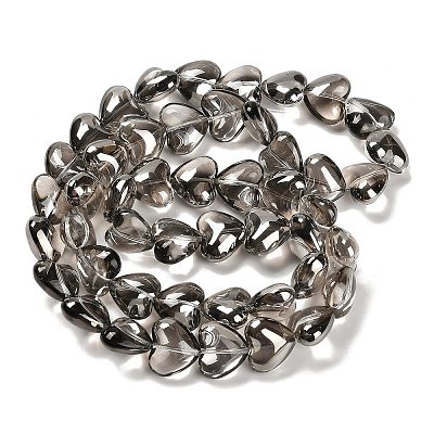 Electroplate Glass Beads Strands X-EGLA-B008-01A-PL02-1