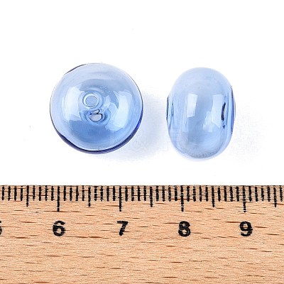 Transparent Handmade Blown Glass Globe Beads GLAA-T012-53G-1