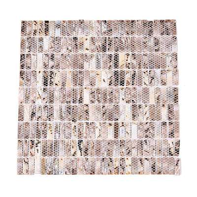 Natural Freshwater Shell Mosaic Tile Cabochons SHEL-Q029-01-1