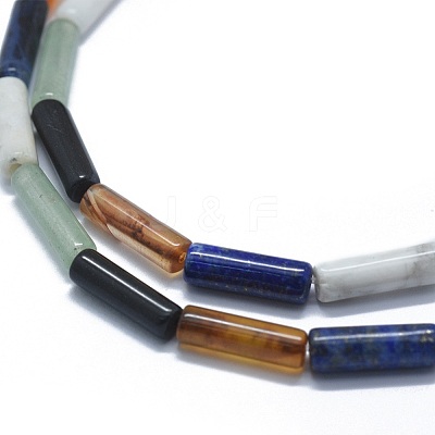 Natural Mixed Stone Beads Strands G-F631-D20-1