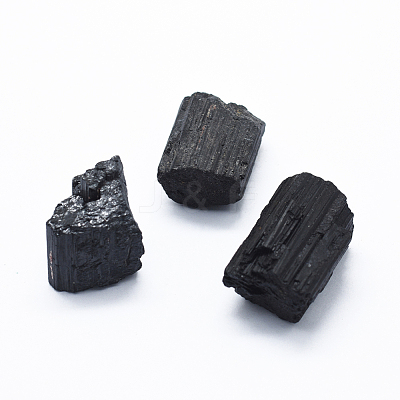 Natural Black Tourmaline Beads G-O182-08-1
