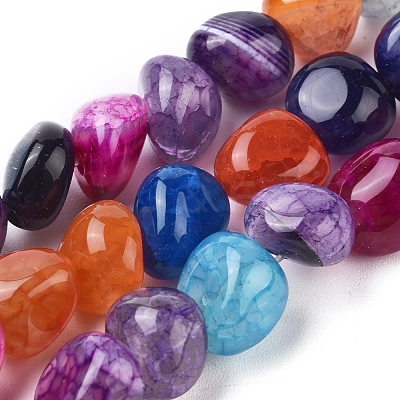 Natural Agate Beads Strands G-L560-L02-1