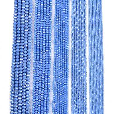 Electroplate Glass Beads Strands EGLA-A044-P8mm-A17-1