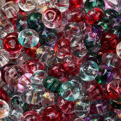 3/0 Baking Paint Transparent Colours Glass Round Beads SEED-L011-13A-01-1