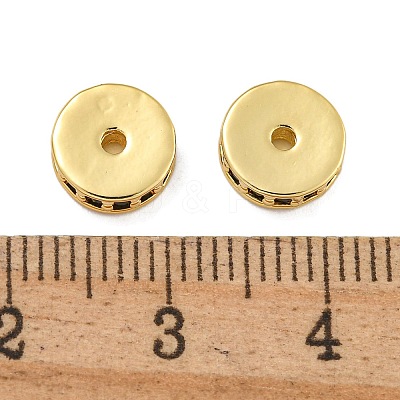 Rack Plating Brass Micro Pave Cubic Zirconia Beads KK-U030-28G-10-1