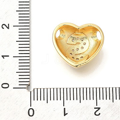 Rack Plating Brass Micro Pave Cubic Zirconia Pendants KK-I722-04G-S-1