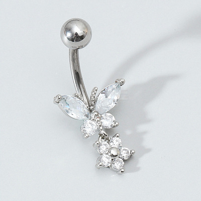 316L Surgical Stainless Steel Belly Rings WGED5B8-01-1