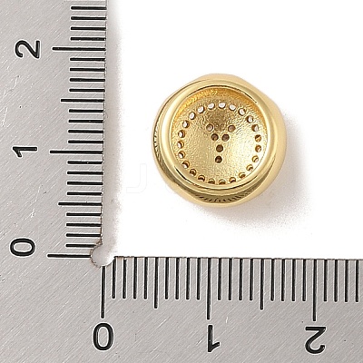Rack Plating Brass & Cubic Zirconia Pendants KK-Z047-07G-Y-RS-1