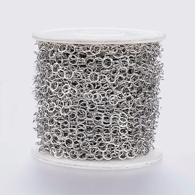 Tarnish Resistant Handmade 304 Stainless Steel Rolo Chains CHS-H007-59P-1