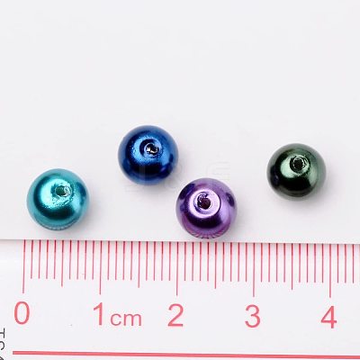 8mm Multicolor Pearlized Glass Pearl Beads for Jewelry Making HY-PH0006-8mm-11-1