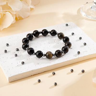 4 Strands Non-magnetic Synthetic Hematite Beads Strands G-OC0004-91-1