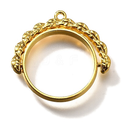 Alloy Open Back Bezel Pendants PALLOY-I223-17G-1