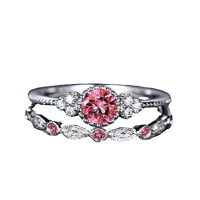 Alloy Micro Pave Cubic Zirconia Finger Rings for Women FS-WG2E042-04-1