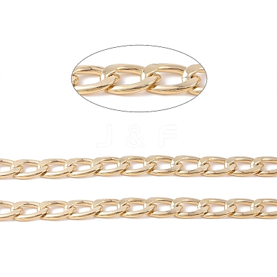 Oval Oxidation Aluminum Curb Chains CHA-K003-08G-1