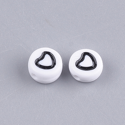 Opaque Acrylic Beads X-MACR-S273-17-1