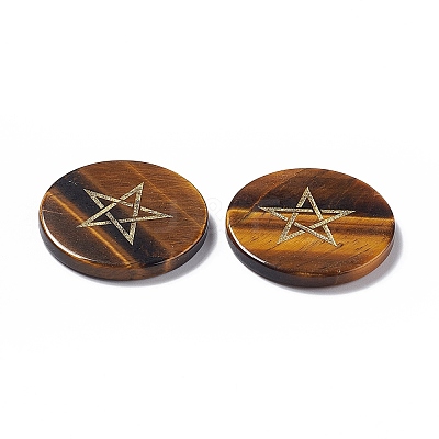Natural Tiger Eye Cabochons G-P491-08A-1