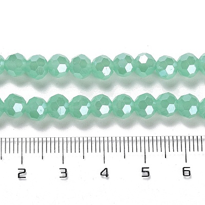 Electroplate Glass Beads Strands EGLA-A035-J6mm-A10-1
