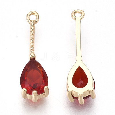 Transparent Glass Pendants GLAA-R212-13B-1