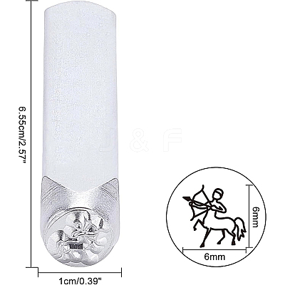 Iron Seal Stamps AJEW-BC0001-05K-1