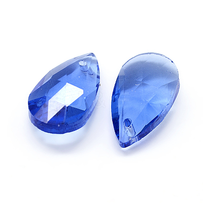 Faceted Glass Pendants X-GLAA-F069-S-A12-1