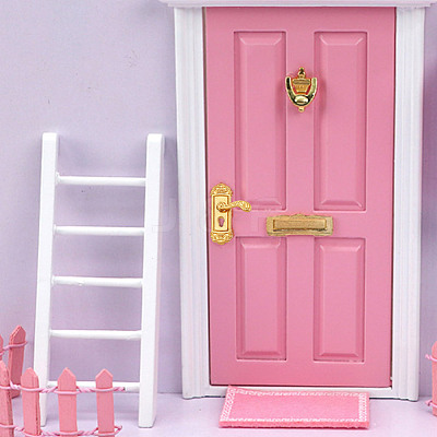 8 Sets 6 Styles Miniature Alloy Door Lock & Key AJEW-GO0001-73-1