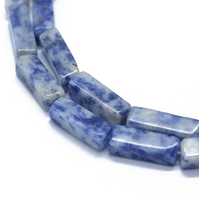 Natural Blue Spot Jasper Beads Strands G-F631-E04-1