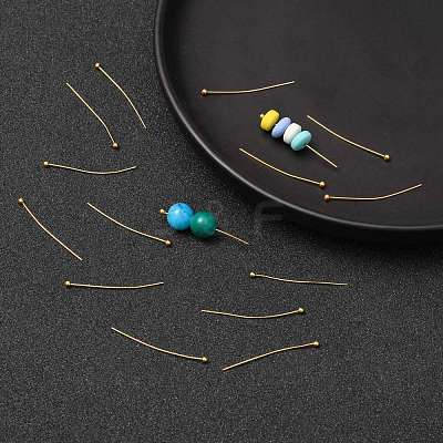 Brass Ball Head Pins X-KK-R020-07G-1