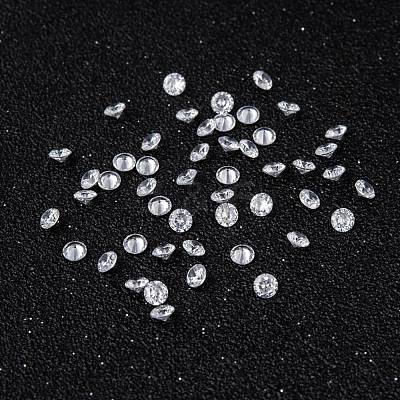 Clear Grade A Diamond Shaped Cubic Zirconia Cabochons X-ZIRC-M002-3mm-007-1