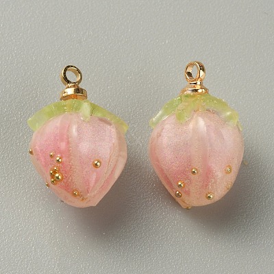 Opaque Acrylic Charms MACR-WH0007-80A-1