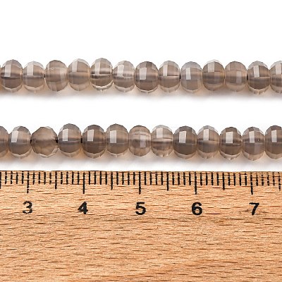 Natural Grey Agate Beads Strands G-P587-D04-01-1