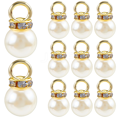 200Pcs ABS Imitation Pearl Pendants FIND-SC0019-99-1