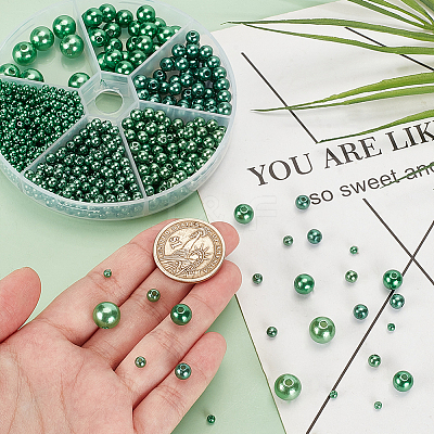 1070pcs 6 Style Imitation Pearl Acrylic Beads OACR-PH0004-19-1