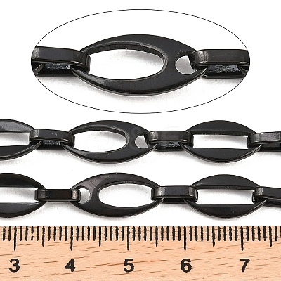 201 Stainless Steel Oval Link Chains CHS-F024-05EB-1