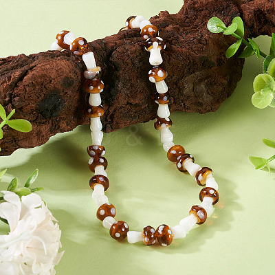 1Strand Handmade Lampwork Beads Strands LAMP-TA0001-84H-1