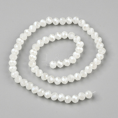 Electroplate Glass Beads Strands EGLA-A034-J4mm-A08-1