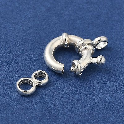 925 Sterling Silver Spring Ring Clasps STER-A007-23A-1