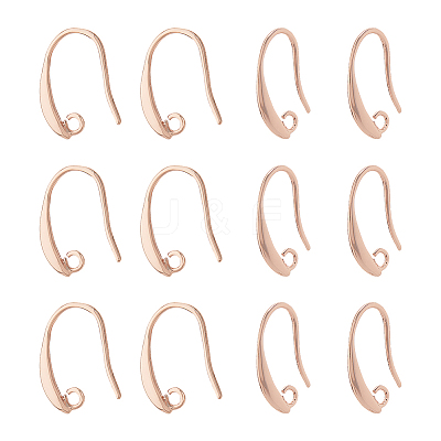 40Pcs Brass Earring Hooks KK-FH0007-64G-1