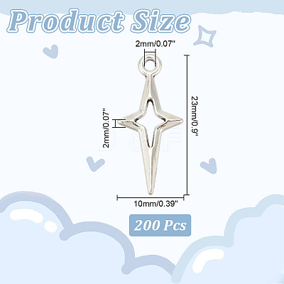 200Pcs Tibetan Style Alloy Pendants FIND-AR0004-35-1