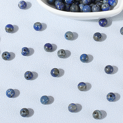 120Pcs Natural Lapis Lazuli Beads G-PA0001-15A-1