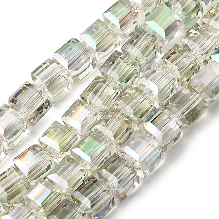Electorplated Glass Beads EGLA-E006-1A-1
