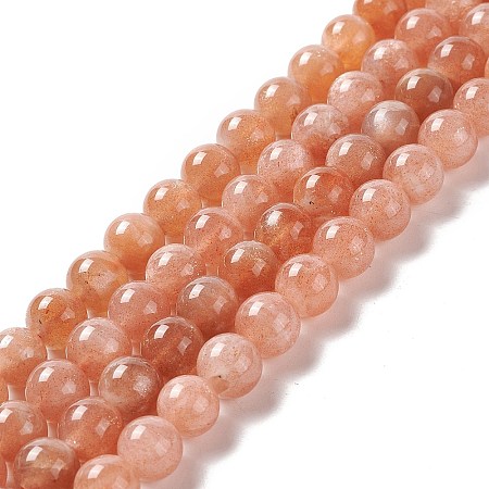 Natural Sunstone Beads Strands X-G-A205-28B-1