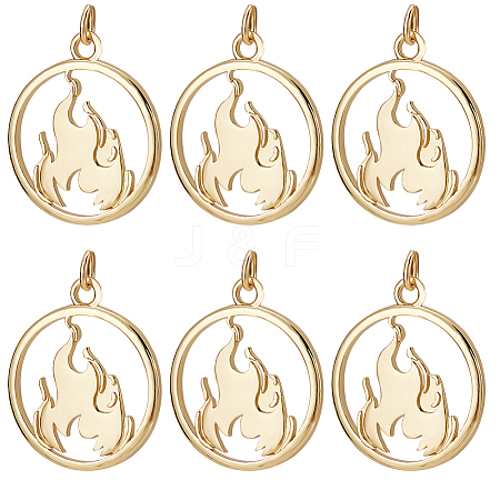 Beebeecraft 10Pcs Brass Pendants KK-BBC0010-27-1