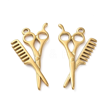Ion Plating(IP) 304 Stainless Steel Pendants STAS-P324-24G-1